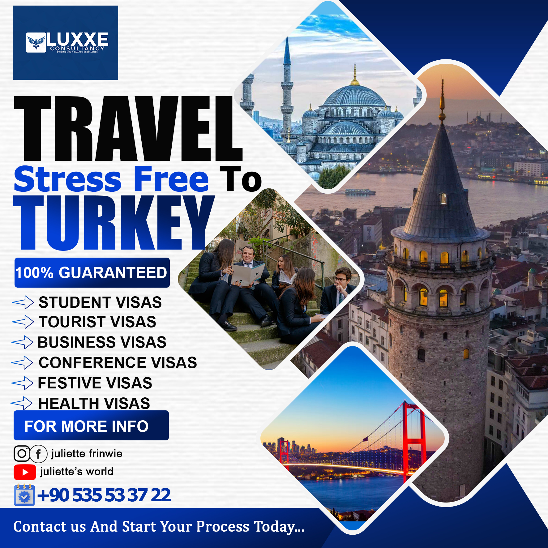 Luxxe consultancy flyers design