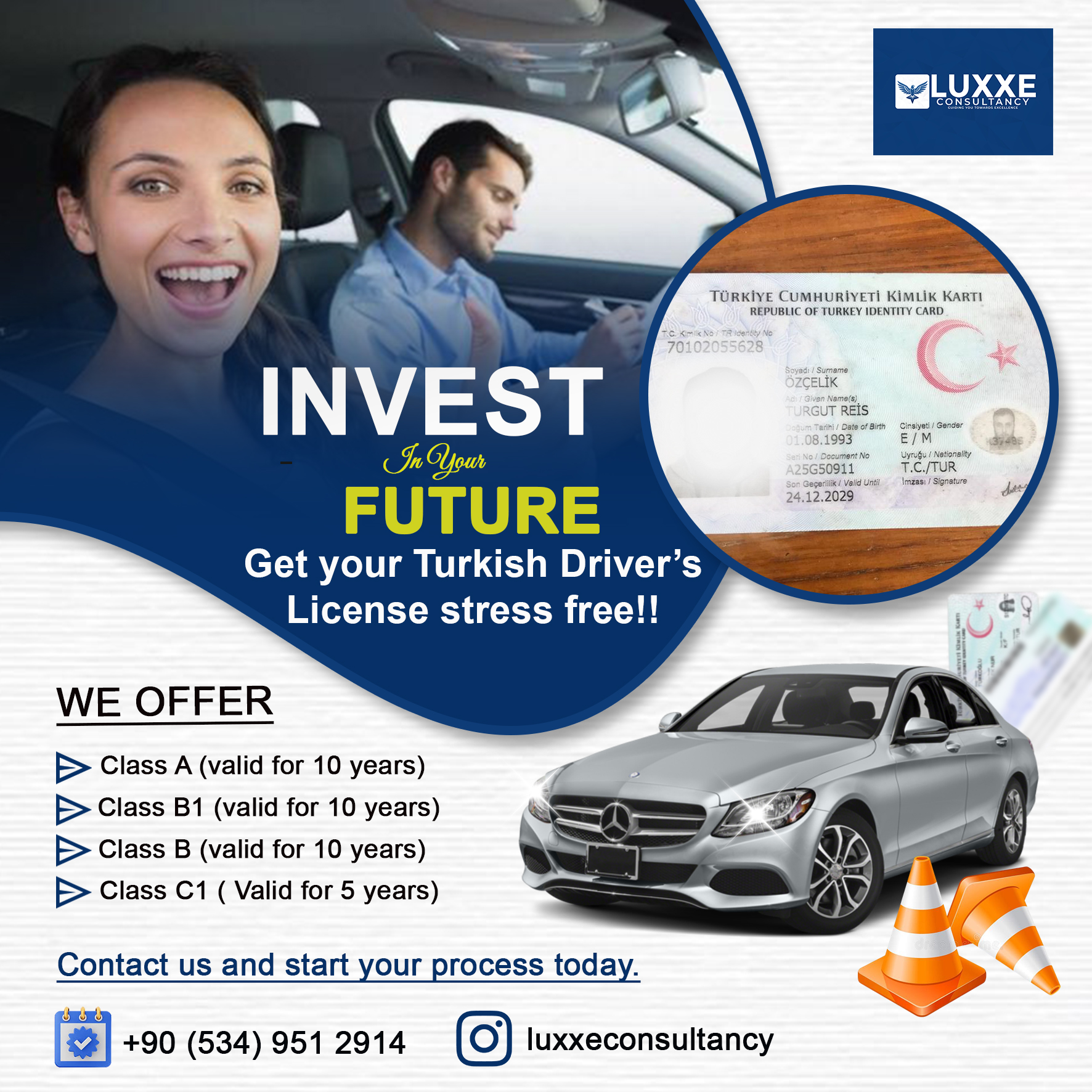 Luxxe consultancy flyers design