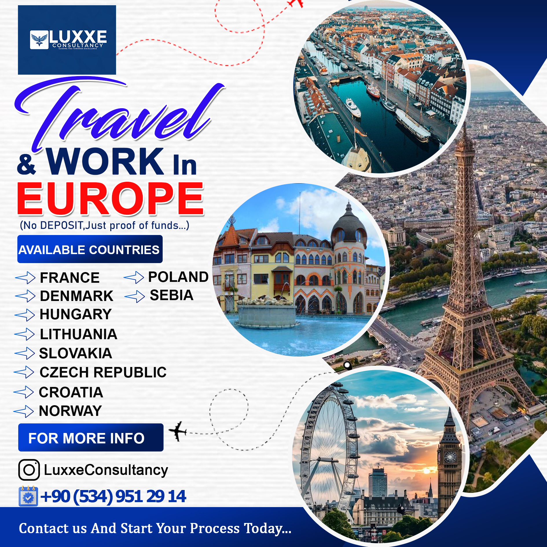 Luxxe consultancy flyers design